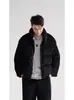 Casaco de Veludo Transfronteiriço com Gola Alta de Algodão Inverno Solto Acolchoado Manter o Calor Casaco Pão Peça de Roupa Exterior Estilo Hong Kong Casual Jaqueta de Algodão Roupas de Algodão