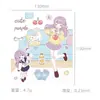 Adesivos de Personagens, Cartões de Menina Fofa Estilo Coreano, Capas Decorativas para Celular, Mensagens de Bênção, Adesivos para Mala