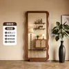Espejo de cuerpo entero estilo vintage, espejo de pie, espejo de tocador para el hogar, espejo de pared para habitaciones de niñas, nuevo modelo 2026, espejo de vestidor