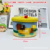 Cubo de la Fortuna para Sala de Estar, Cuenco del Tesoro, Cesta de Almacenamiento de Ropa para Dormitorio Tejida con Cuerda de Algodón, Cesta Redonda para Almacenamiento de Juguetes, Almacenamiento Decorativo