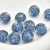Cuentas de Bola Coloridas de Diamante Completo de 16 mm, Cuentas Shambala con Agujero Recto, Colgante para Mochila, Accesorios de Joyería DIY para Pulseras