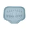 Prato de Sabão de Silicone Mais Vendido, Bandeja para Pia com Drenagem, Antiderrapante, Design Simples, Abertura Grande para Drenagem, Antiderrapante