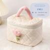 Bolsa de Cosméticos de Pana con Cordón Portátil Gran Capacidad Bolsa de Cosméticos Linda Bolsa de Cosméticos Sub-Empaque Multifunción
