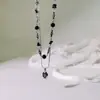 Collar Nuevo Irregular de Doble Capa para Mujer, Collar Dulce y Fresco de Chica Popular, Diseño de Nicho de Verano, Cadena de Clavícula de Alta Gama