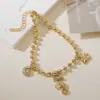 Aogu Amazon Más Vendido Moderno Elegante Pulsera con Colgante de Concha y Estrella de Mar para Mujeres Estilo Playa Ins Joyería de Mano Versátil Nuevo