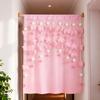 Menina Princesa Rosa Planeta Cortina de Porta Cortina Divisória Desenho Animado Significado Cortina de Tecido Cozinha Quarto Sala de Jantar Meia Cortina Cortina Decorativa