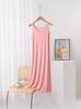Vestido de verano para mujer, estilo modal, con base interior, fino, tipo camisón, tipo A