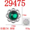 Accesorios Sencillos y Versátiles de Plato de Flor, Piezas de Joyería de Aleación de Flor Coloridas Brillantes Incrustadas con Diamantes Redondos, Materiales Hechos a Mano para Ropa