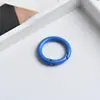 Anillos de resorte de aleación de zinc pintados de colores, accesorios para joyería hechos a mano DIY, accesorios redondos para llavero, cierre de resorte
