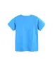 Verano Nueva Camiseta de Niño Estilo Europeo y Americano Cuello Redondo Camiseta de Manga Corta para Niños Algodón de Punto Estampado de Tiburón Sudadera para Niños