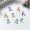 Pintado degradê urso unha acessórios Internet celebridade desenhos animados acessórios de resina bonito acessórios de unhas diy acessórios