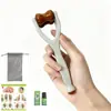 Massageador de Dedos com Rolo de Pedra para Massagear Articulações das Mãos, Desbloquear Meridianos, Tornando-os Mais Finos e Longos, Ferramenta de Raspagem de Dedos