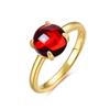Anillo Tesoro Europeo y Americano de Lujo Ligero Multicolor Color Caramelo Colorido para Mujer Plata S925 con Incrustaciones Zircón Cara Huevo Anillo de Dedo Exclusivo Transfronterizo