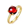 Nuevo anillo transfronterizo de cristal rosa sintético geométrico simple, serie de dulces para mujer, estilo europeo y americano, anillo de plata esterlina S925 al por mayor