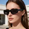 Óculos de Sol da Moda com Armação Quadrada para Mulheres, Proteção Solar, Estilo Europeu e Americano de Alto Nível, Óculos de Armação Pequena, Óculos de Sol Atacado Transfronteiriço