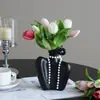Buquê de Tulipas Artificiais com 7 Hastes de Borracha Macia, Arranjo de Flores Artificiais para Sala de Estar, Mesa de Jantar, Hall de Entrada e Decoração de Mesa