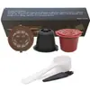Compatible con Máquinas de Café Nespresso, Filtros de Cápsula de Café Recargables y Reutilizables