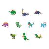 Rollo de 500 pegatinas de dinosaurios de dibujos animados, bonitos animales, para niños, para hacer tú mismo, para patineta, equipaje, cuenta de mano