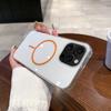 Funda Simple para Teléfono Adecuada para Apple 17Promax Funda Magnética de Alta Transparencia para iPhone16 con Anillo Delgado Estilo Japonés y Coreano Cubierta Protectora