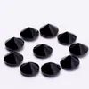 Cabujones de espinela negra natural, redondos, ovalados, en forma de pera, en forma de marquesa, varios tamaños, piedras sueltas para engastar, venta al por mayor directamente del fabricante