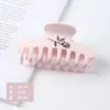 Presilha de garra fosca com estampa de rosa, acessório de cabelo simples e versátil, presilha tubarão fosca, presilha de cabelo para a parte de trás da cabeça