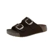 Sandalias de mujer estilo Birkenstock con plataforma y doble tira, modelo nuevo de verano 2026 para uso exterior, sandalias de playa versátiles de suela blanda