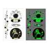 Nuevas pegatinas de tatuaje espacial luminosas elementos de aviación geniales pegatinas luminosas pegatinas para la cara de niños pegatinas para el brazo al por mayor