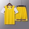 Traje de baloncesto personalizado para mujer, traje de verano falso de dos piezas de manga corta para niñas, camiseta de baloncesto, uniforme de equipo de entrenamiento de competición deportiva para estudiantes