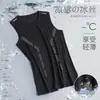 Chaleco de Seda de Hielo de Cuello Redondo para Hombre 2025 Chaleco Delgado Transpirable de Secado Rápido Deportivo Casual Chaleco Ancho Exterior Sin Mangas t
