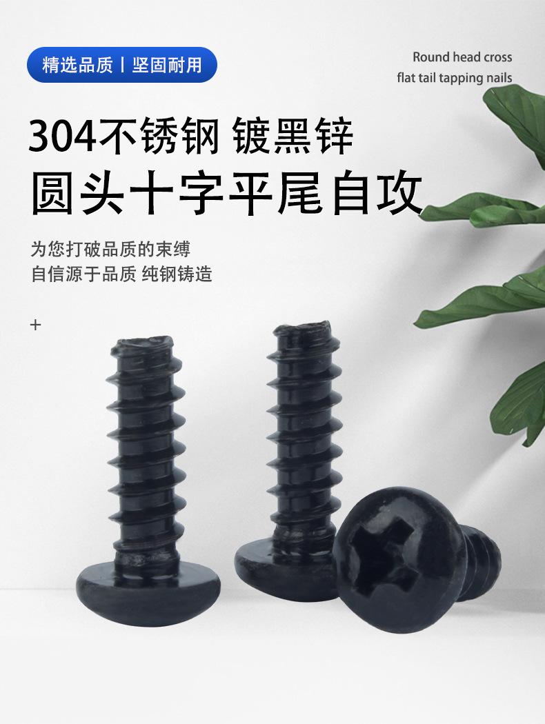 304黑色-圆头十字平尾自攻YB845_01.jpg