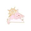 Broche de Desenho Animado com Design Personalizado Acessórios Animais Criativos/ Vilão/ Forma de Mel Distintivo Assimétrico de Liga