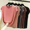 Nova Camiseta de Verão 2025 Sem Mangas para Mulheres, Camisa Básica Versátil de Modal, Camada Interna Fina, Top de Cor Pura Tamanho Grande