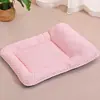 Colchoneta de verano para perros, colchón de seda de hielo, colchón refrescante para mascotas, colchón de verano para gatos, colchón nido de hielo para gatos, extraíble y lavable