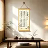 Pintura Pendurada em Rolo de Caligrafia "Serenidade do Coração", Novo Estilo Zen Chinês, Serenidade do Coração e Longevidade, Pintura Decorativa para Sala de Estar
