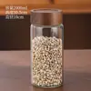 Potes de Armazenamento de Vidro de Madeira de Acácia Personalizados para Atacado Potes de Armazenamento de Vidro para Cozinha Potes de Armazenamento Selados para Grãos Garrafas Vazias