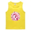 Chaleco de Verano para Niños Estilo Coreano Algodón Casual Camiseta Base Absorbente de Sudor Color Caramelo Sudadera sin Mangas para Niños