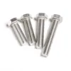 En stock tornillos de hexágono exterior de rosca completa DIN933 M3-M18 tornillos de hexágono exterior tornillos de acero inoxidable 304