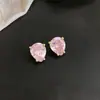 Pendientes de gota de agua con circonita chapados en oro real de 18k, lujo ligero, alta gama, modernos y sencillos, pendientes versátiles de nicho para mujer