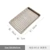 Cesta de Almacenamiento de Frutas Cesta de Pan Bandeja Rectangular de Ratán Japonés Cesta Doméstica de Plástico para Verduras Bandeja para Snacks de Sala de Estar