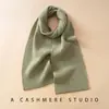 Bufanda de Cachemira para Mujer 100% Cachemira Pura Versátil Simple Jacquard de Tejido de Punto con Patrón de Ondas de Agua Bufanda Cálida para el Cuello