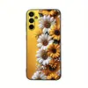 Adecuado para Samsung S25Ultra Funda de Teléfono Móvil A16 Crisantemo S26 Flor Adecuado Cubierta Protectora Mate S24 Carcasa Blanda Tpu