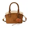 Yaozi 2026 outono precoce nova moda versátil casual simples bolsa de ombro, bolsa tote crossbody fofa retrô para o trabalho
