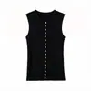 Chal de punto ZA transfronterizo europeo y americano de comercio exterior para mujer, popular en AliExpress, verano simple colorido abotonado con frente ondulado