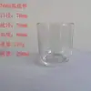 Candelabro Simples de Cor Derramada Retrô Fundo Curvo 320 ml Copo de Vela Transparente Caixa de Papel para Joias Suporte para Vela
