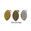 Accesorios de joyería DIY, colgante de rugby de aleación de zinc retro, zakka, venta al por mayor, directo de fábrica 1412