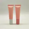 Bico Pontudo Dupla Tampa Material de Embalagem Cosmética Tubo Plástico para Creme Medicinal Embalagem para Creme para Olhos Essência Loção