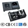 Combinación Ac-02+Kcd4 con Interruptor, Fusible, Enchufe de Alimentación de Gabinete, Enchufe Médico Certificado IEC