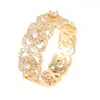 Anillo de Luz Grabado de Corte Francés Incrustado de Circonita Lujo de Nicho Versátil Anillo para Dedo Índice de Mujer Venta Directa del Fabricante Exclusivo Transfronterizo