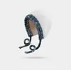 Gorro de punto de felpa hecho a mano para circunferencia de cabeza grande para mujer 2023 nuevo otoño e invierno engrosado cálido estilo coreano que estiliza la cara gorro pequeño de lana