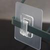 Prateleiras de Armazenamento Diversas Personalizadas com Ganchos Transparentes Adesivos na Parede, Ganchos para Fixação na Parede Sem Perfuração Rastreáveis, Ganchos de Garra para Armazenamento Doméstico